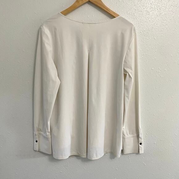 ADAY Something Tailored White Shirt Women's Medium Minimalist - Picture 2 of 7